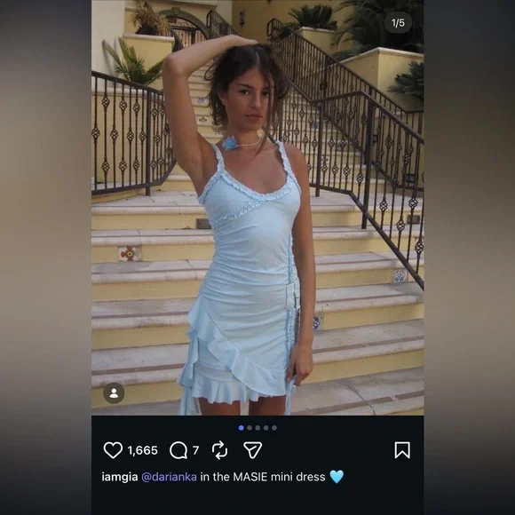 New I AM GIA Masie Blue mini dress - Picture 2 of 13